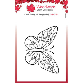 Woodware Clear Stamps 2.6"X1.7" Mini Wings - Tortoise Shell