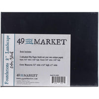 Black  49 And Market Foundations 2" Landscape Album 6.5"X8.5"