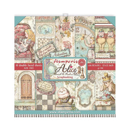 Alice Through The Looking Glass - Stamperia Double-Sided Paper Pad 12"X12" 10/Pkg