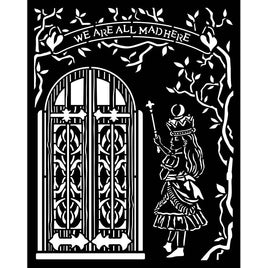 Alice Door - Stamperia Stencil 7.87"X9.84"