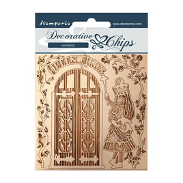 Queen Alice - Stamperia Decorative Chips 5.5"X5.5"