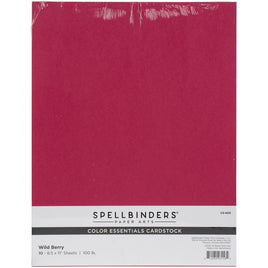 Wild Berry - Spellbinders Color Essentials Cardstock 8.5"X11" 10/Pkg
