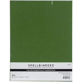 Fern - Spellbinders Color Essentials Cardstock 8.5"X11" 10/Pkg