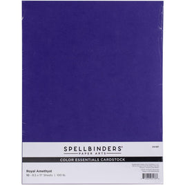 Royal Amethyst - Spellbinders Color Essentials Cardstock 8.5"X11" 10/Pkg