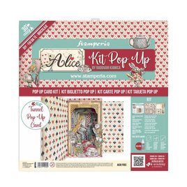 Alice In Wonderland - Stamperia Tunnel Pop-Up Card Kit