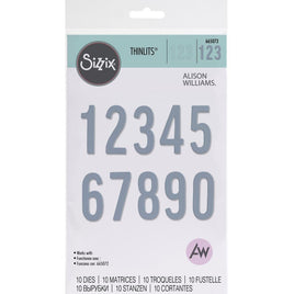 Sizzix Thinlits Dies By Alison Williams 10/Pkg  Bold Numbers