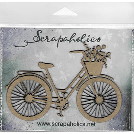 Bicycle, 5"X3" - Scrapaholics Laser Cut Chipboard 1.8mm Thick