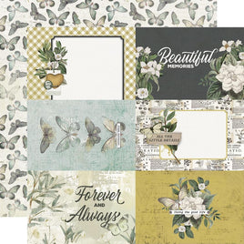 Simple Vintage Weathered Garden Dbl-Sided Cardstock 12"X12"     4"X6" Elements