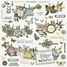 Simple Vintage Weathered Garden Cardstock Stickers 12"X12"  Banners