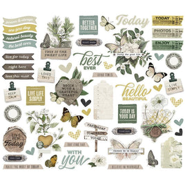 Simple Vintage Weathered Garden Bits & Pieces Die-Cuts 57/Pk