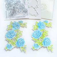 Pinkfresh Studio Clear Stamp Set 4"X6"   Garden Roses