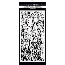 Cracks, Lady Vagabond Lifestyle   Stamperia Stencil 7.87"X9.84"