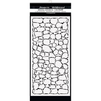 Stone Wall, Lady Vagabond Lifestyle   Stamperia Stencil 7.87"X9.84"