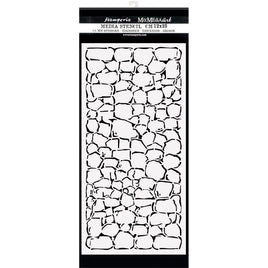 Stone Wall, Lady Vagabond Lifestyle   Stamperia Stencil 7.87"X9.84"