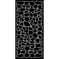 Stone Wall, Lady Vagabond Lifestyle   Stamperia Stencil 7.87"X9.84"