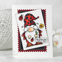 Woodware Clear Stamps  Singles Ladybird Gnome