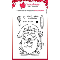 Woodware Clear Stamps  Singles Gnome Chef