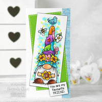 Woodware Clear Stamps 8"X2.6" Singles Floral Hat