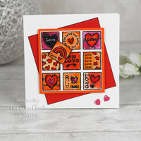 Singles Love Squares Woodware Clear Stamps 4"X6" by Creative Expressions