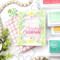 Pinkfresh Studio Die Set  Scripted Greetings