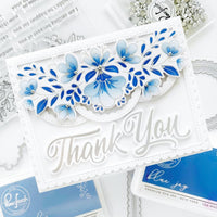 Pinkfresh Studio Clear Stamp Set 4"X6"  Charming Floral Border