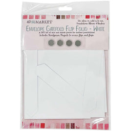 White - 49 And Market Foundations Envelope Gatefold Flip Folio