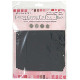 Black - 49 And Market Foundations Envelope Gatefold Flip Folio