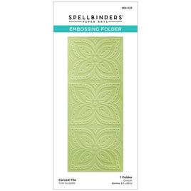 Spellbinders Embossing Folder   Carved Tile - Be Bold
