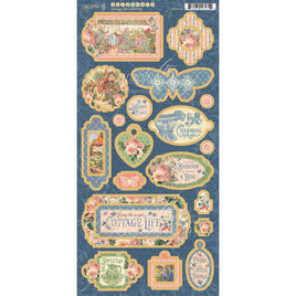 Cottage Life Chipboard Die-Cuts 6"X12" Sheet