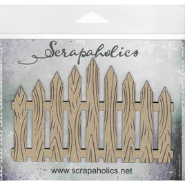 Picket Fence, 5"X3" - Scrapaholics Laser Cut Chipboard 1.8mm Thick