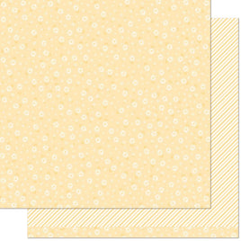Lawn Fawn Flower Market Double-Sided Cardstock 12"X12"  Buttercup