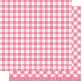 Lawn Fawn Gotta Have Gingham Rainbow Double-Sided Cardstock 12"X12"  Audrey