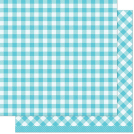 Lawn Fawn Gotta Have Gingham Rainbow Double-Sided Cardstock 12"X12" Dorothy