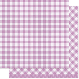 Lawn Fawn Gotta Have Gingham Rainbow Double-Sided Cardstock 12"X12" Harriet