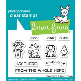 Tiny Farm - Lawn Fawn Clear Stamp 3"x4"