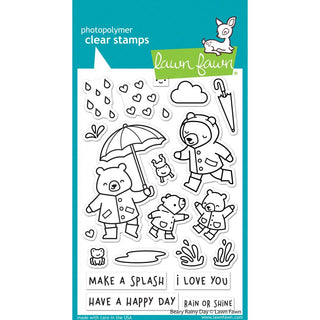 Beary Rainy Day - Lawn Fawn Clear Stamp 4