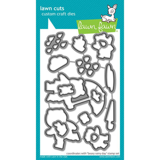 Lawn Cuts Custom Craft Die  Beary Rainy Day