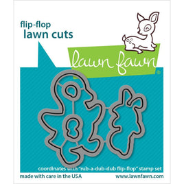 Rub-A-Dub-Dub Flip-Flop   - Lawn Fawn Craft Die