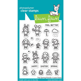 Tiny Spring Friends- Lawn Fawn Clear Stamp 3"x4"