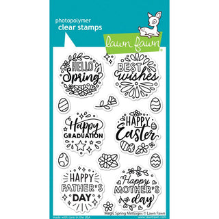 Magic Spring Messages - Lawn Fawn Clear Stamp 4