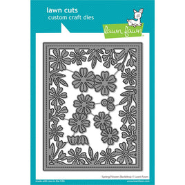 Spring Flowers Backdrop   - Lawn Fawn Craft Die