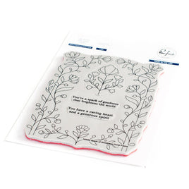 Pinkfresh Studio Cling Rubber Background Stamp Set A2