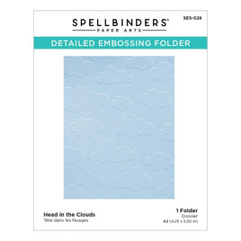 Open Road Head In The Clouds - Spellbinders 3D Embossing Folder