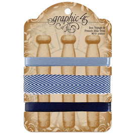 Bon Voyage & French Blue - Graphic 45 Staples Embellishment Trim