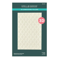 Dimensional Diamonds - Spellbinders 3D Embossing Folder 5.5"x8.5"