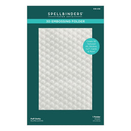 Puff Dotty - Spellbinders 3D Embossing Folder 5.5"X8.5"
