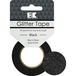 Black - Best Creation Glitter Tape 15mmX5m