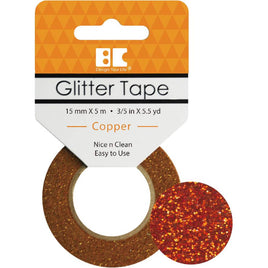 Copper - Best Creation Glitter Tape 15mmX5m