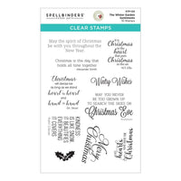 The Winter Garden Sentiments - Spellbinders Clear Stamp Set By Susan Tierney-Cockburn