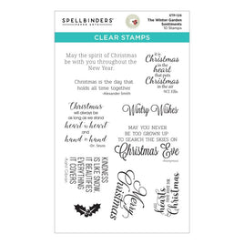 The Winter Garden Sentiments - Spellbinders Clear Stamp Set By Susan Tierney-Cockburn